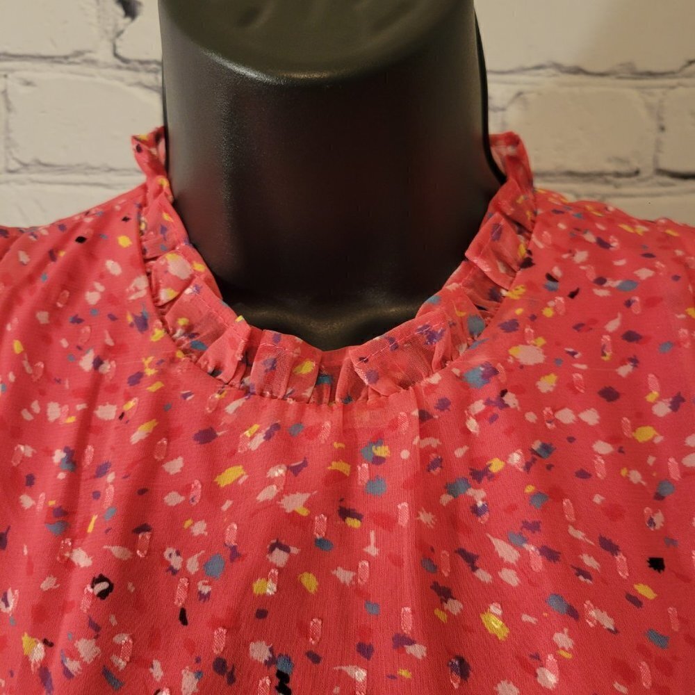 Aqua Girls' Flutter Speckle Print MIDI Dress - Picture 3 of 8